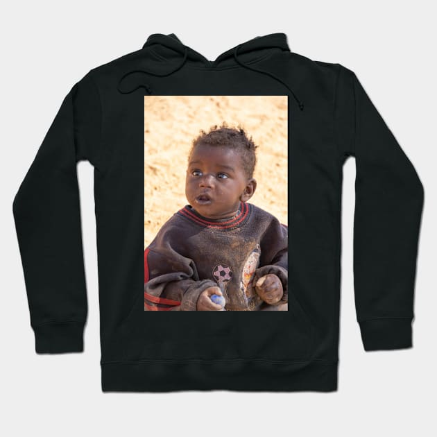 Namibia. Himba Tribe. Portrait of a Toddler. Hoodie by vadim19